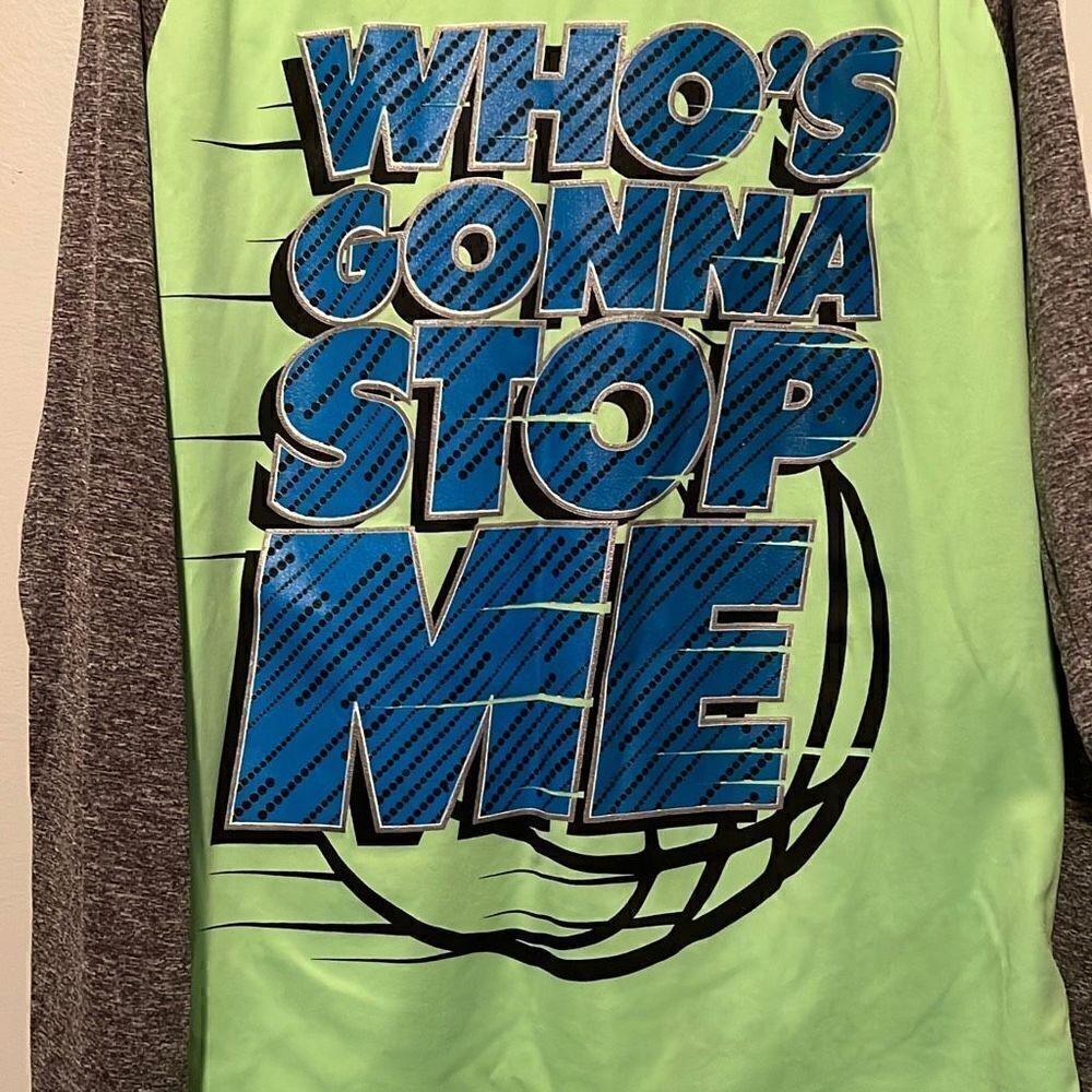 Crunch Time Boy’s Green Basketball Tech Shirt - Picture 2 of 6